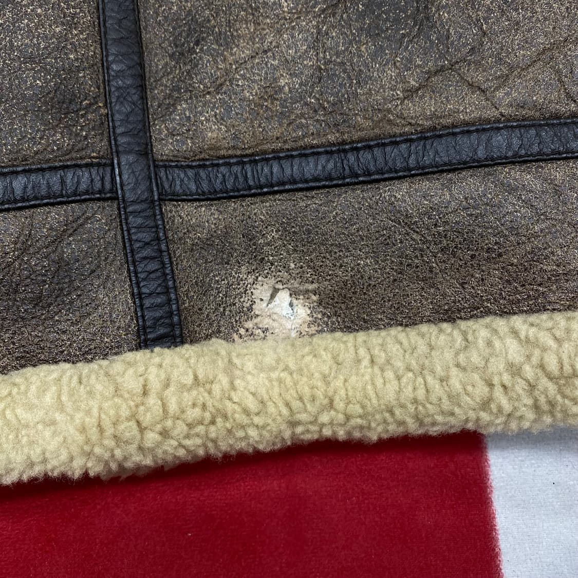 B-3 무스탕 베스트 L  상품이미지9