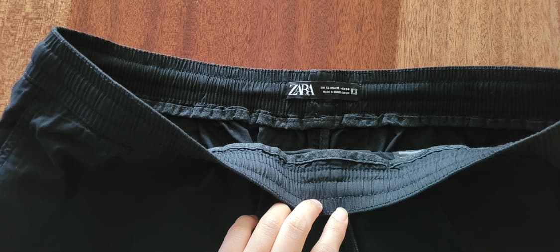 👔남성34~38인치👔ZARA 블랙 조거팬츠(봄~초여름) 상품이미지6