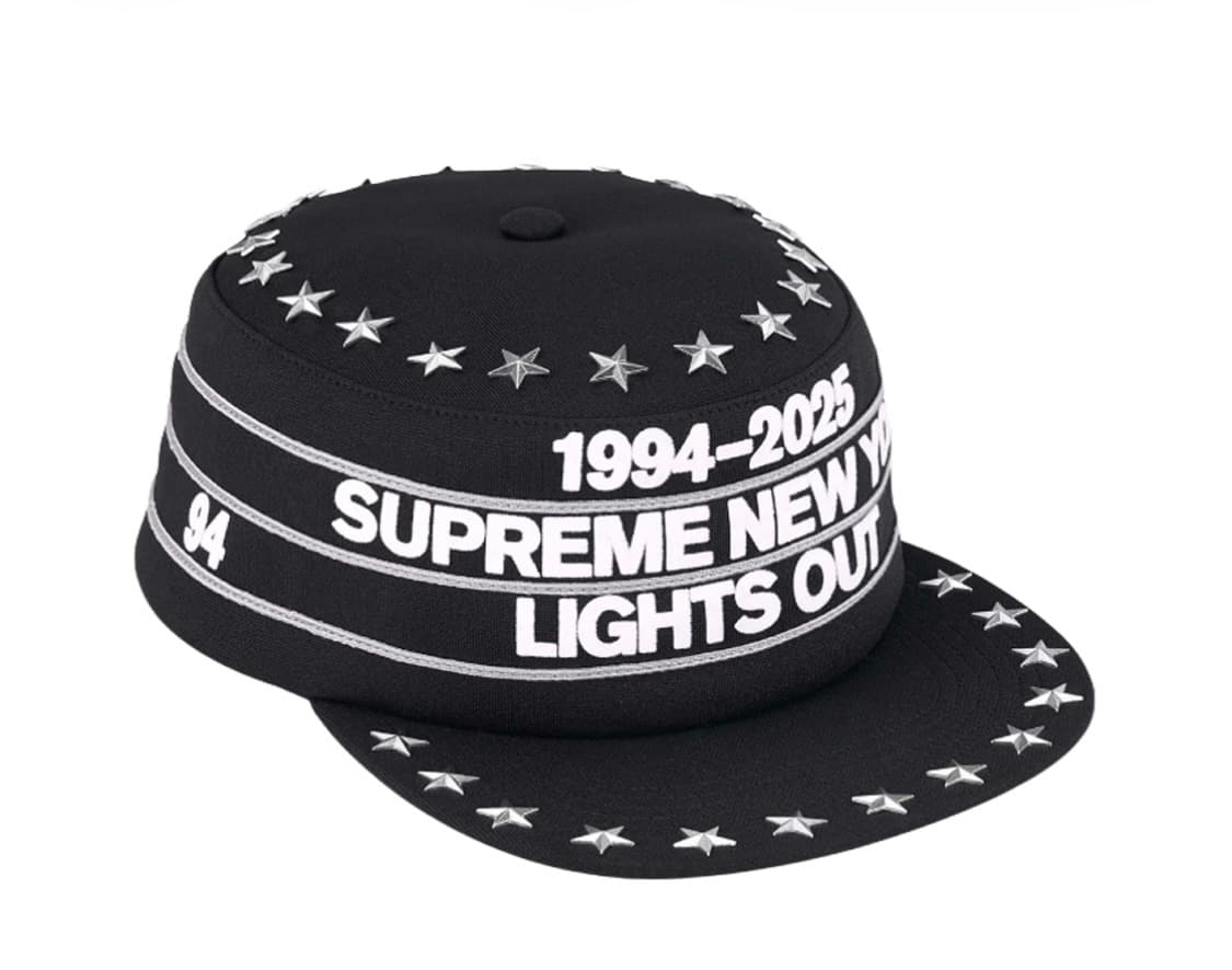 슈프림 스타 스터드 필박스 캡 블랙 상품이미지1