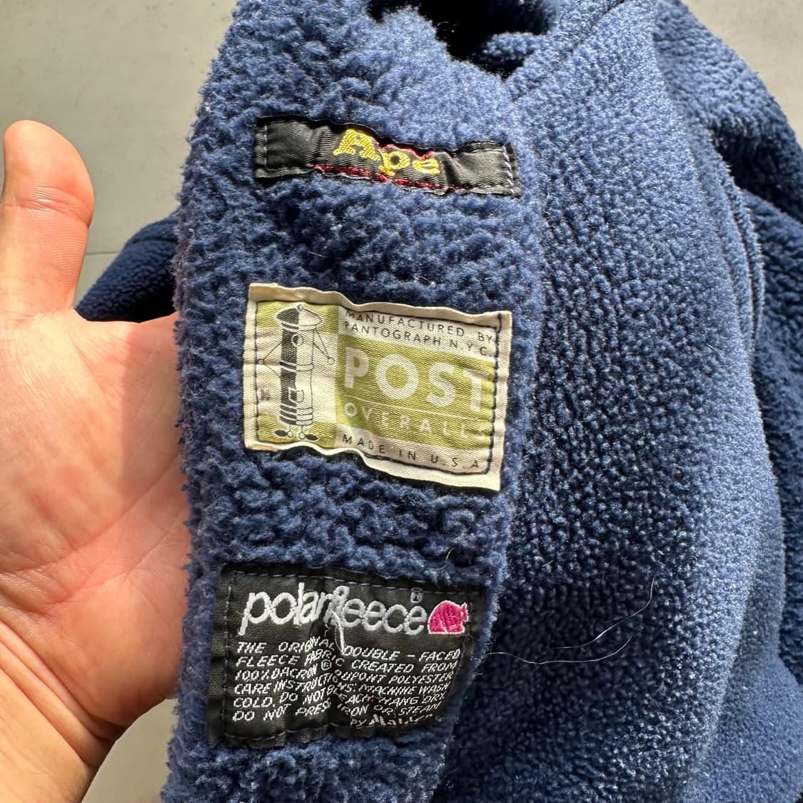 베이프 포스트오버롤즈 플리스 더플 코트 상품이미지8