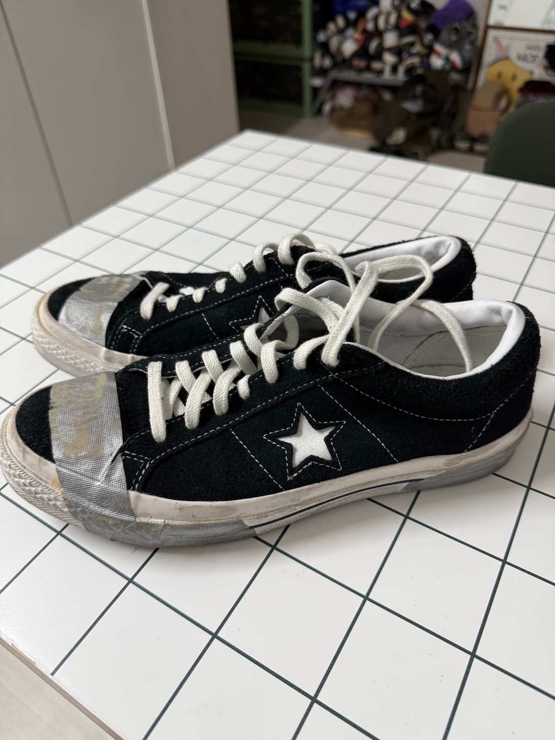 Converse One Star Ox Suede BlackGreyTape 상품이미지6