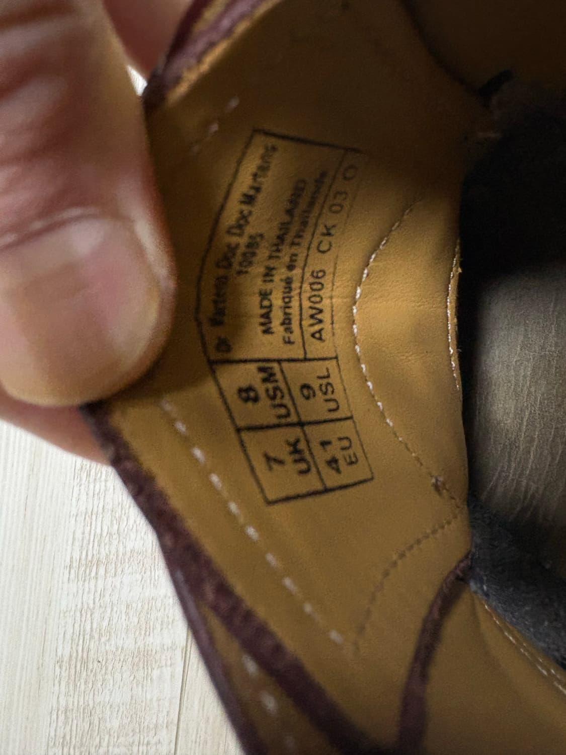 닥터마틴 1461 3홀 체리레드 260 상품이미지7