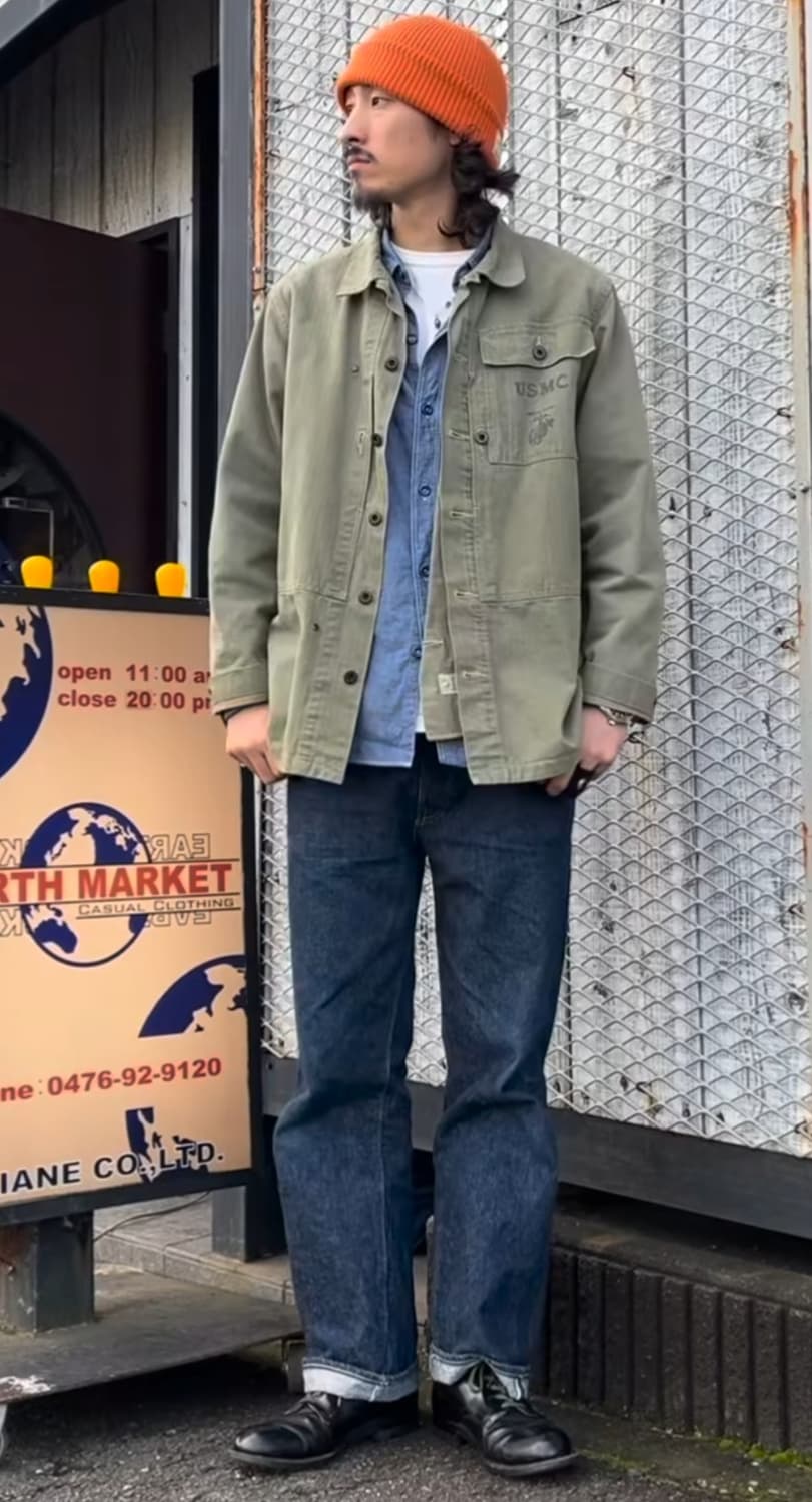 버즈릭슨 USMC M-1944 헤링본 유틸리티 자켓 (xl) 상품이미지1