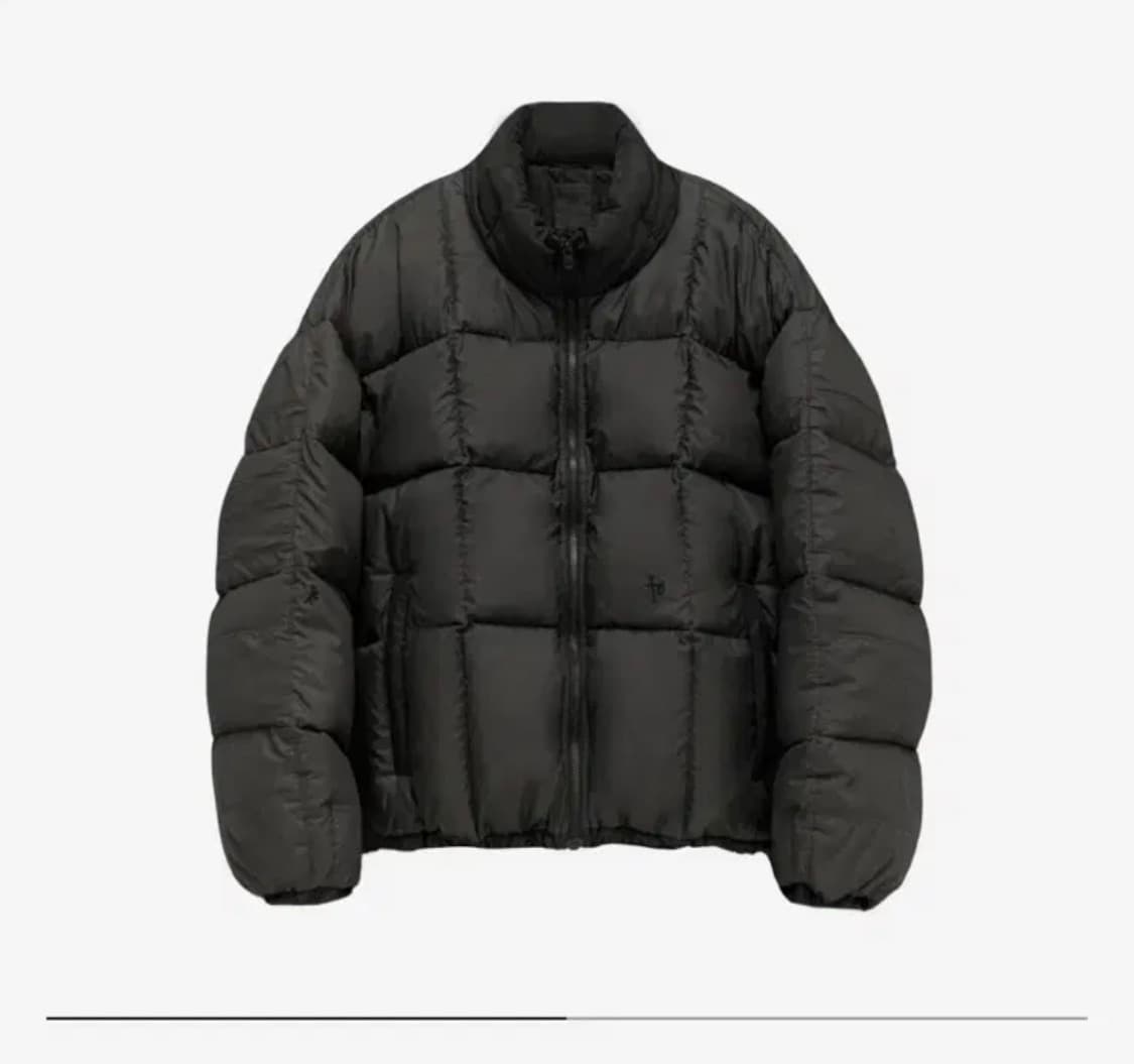 폴리테루 패치드 집 다운 푸퍼 차콜 4사이즈 상품이미지1