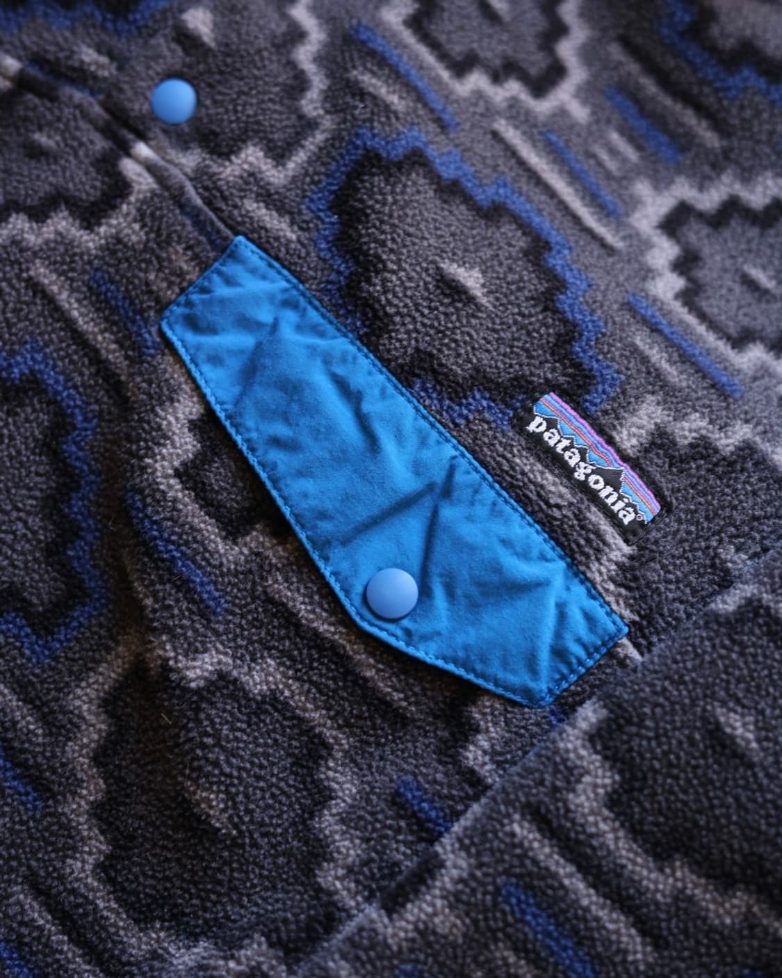 파타고니아 10s YFO 패턴 아즈텍 신칠라 스냅티 플리스 상품이미지6