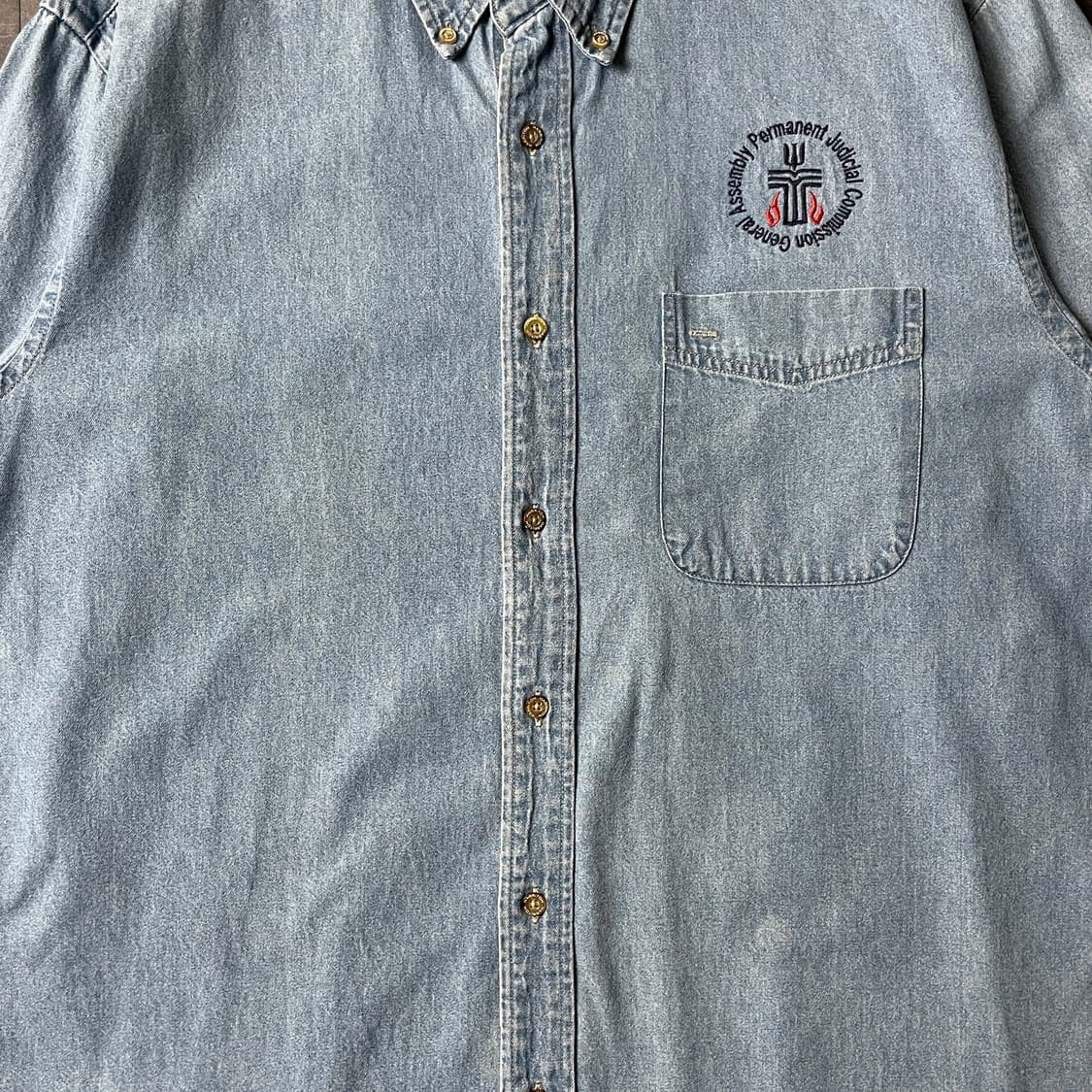 HARRITON 해리튼 빈티지 코튼 데님 셔츠 A00734 상품이미지3