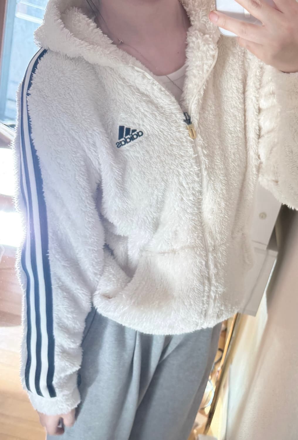 로제 아디다스 후리스S사이즈 유일매물 상품이미지3