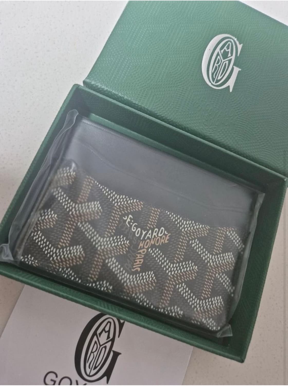 고야드 카드지갑 블랙 새상품 상품이미지2