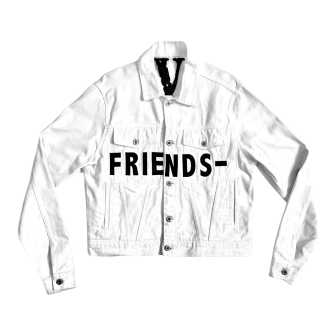 [M] 브이론 프렌즈 데님자켓 화이트 미판 상품이미지1