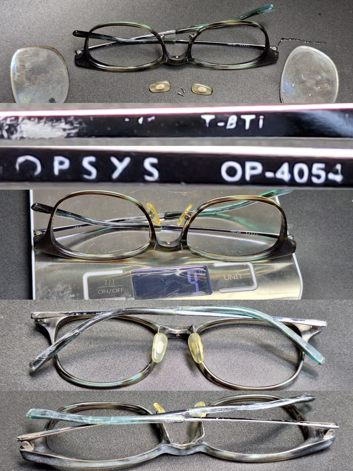 00s 일본 하우스 브랜드 OPSYS OP-4054 베타 티타늄 안경테  상품이미지6