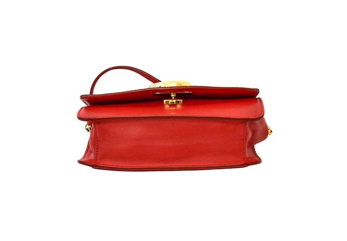 끌로에 레드 C더블 체인 크로스백(정품) 상품이미지5