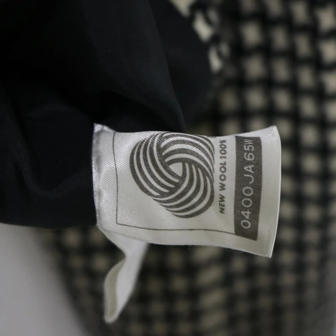 코지 와타나베  벨벳 카라 울 체크 숏 더블코트 61500 상품이미지7
