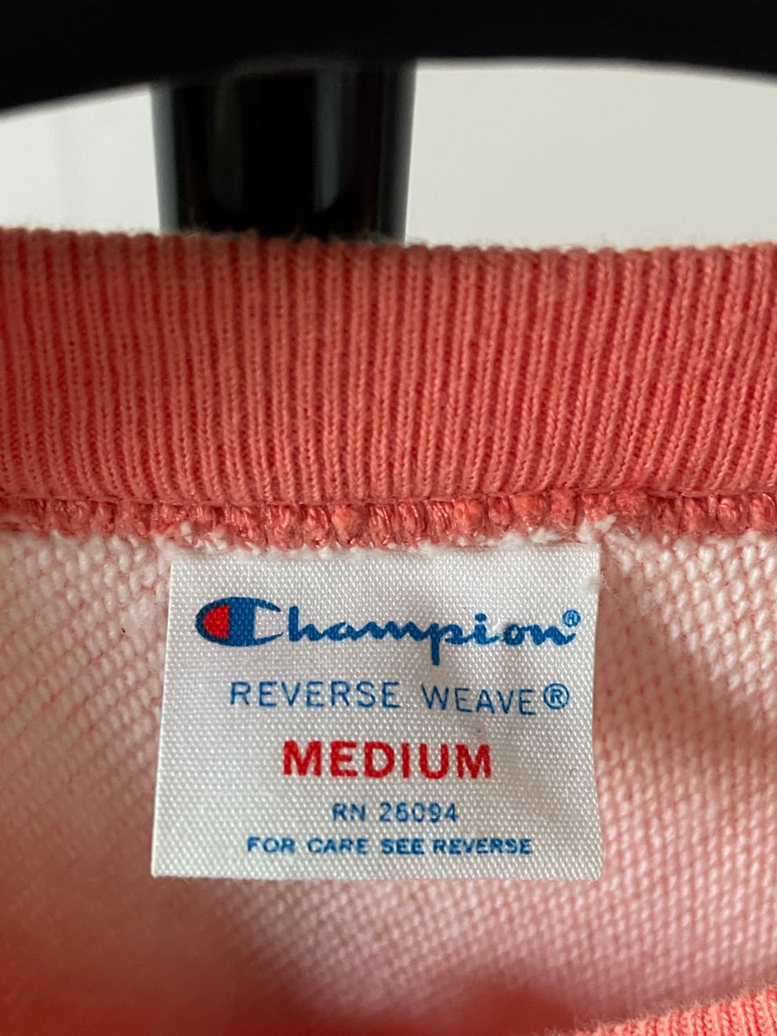 챔피언 리버스위브 코랄색 맨투맨 M (100) 상품이미지3