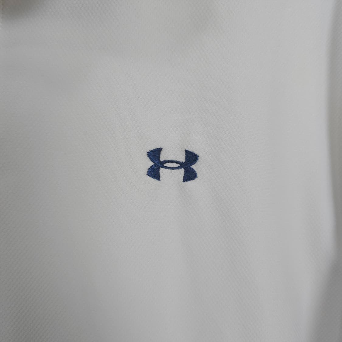 언더아머 Under Armour 히트기어 기능성 카라 반팔티 화이트 L 상품이미지4