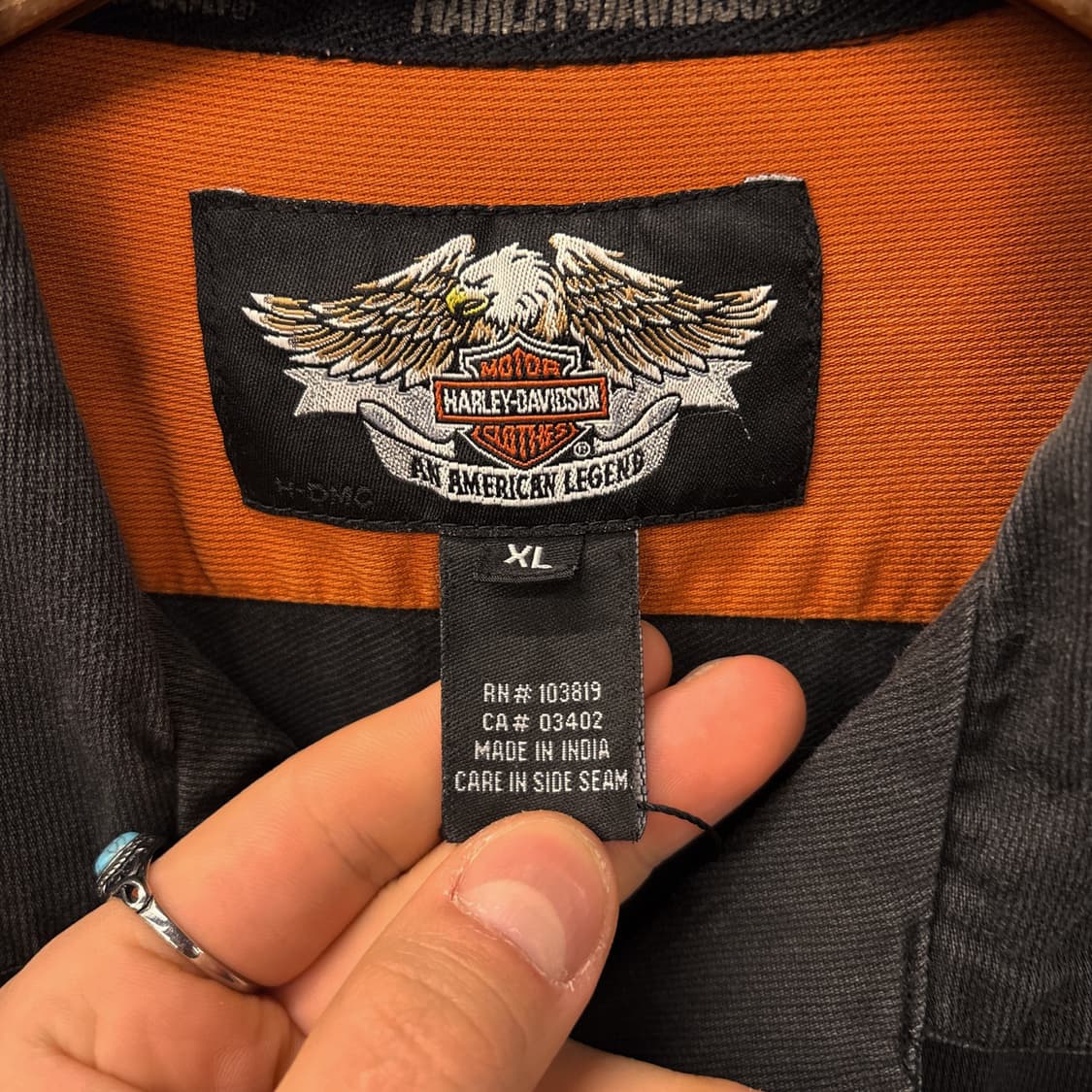 할리데이비슨 모터레이싱 오리지널 쉴드로고 워크셔츠 N1074 상품이미지8
