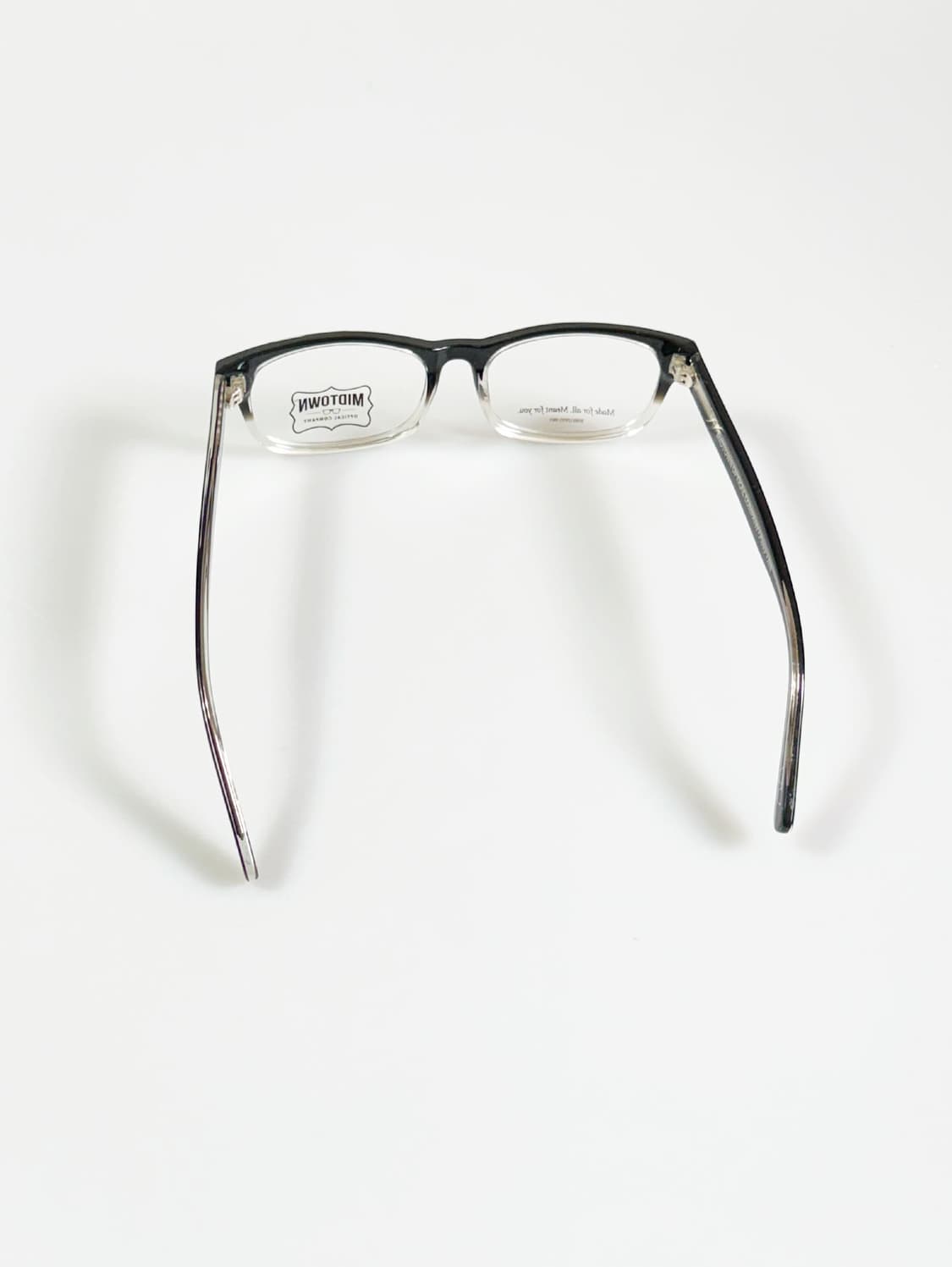 MIDTOWN 블랙 그라데이션 뿔테 스퀘어 빈티지 안경 상품이미지5