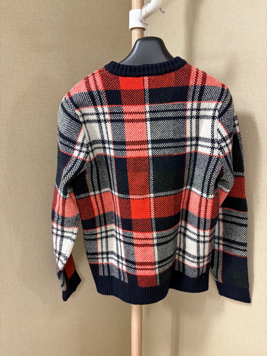 [M] 라코스테 오렌지 체크니트 상품이미지4