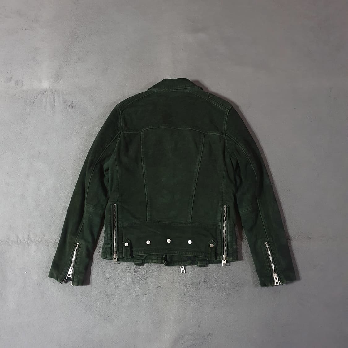 올세인츠 머피 고트 레더 스웨이드 바이커 라이더 자켓 M 상품이미지2