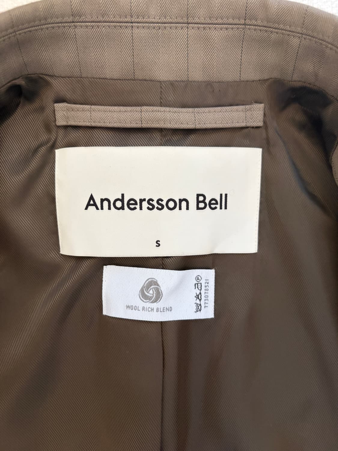 앤더슨벨 콘트라스트 오버핏 자켓 s (실측 사이즈 L) 상품이미지8