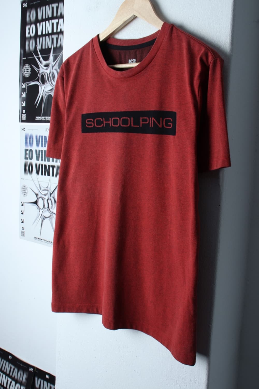 (L-XL) K2 케이투 반팔 티셔츠 빅로고 버건디 올드스쿨-H31175 상품이미지1