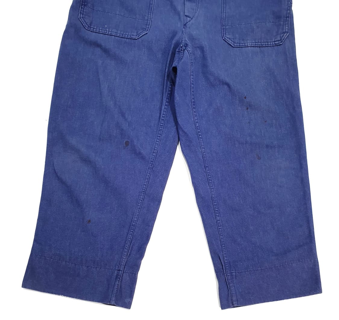 빈티지 60-70s 프렌치워크 팬츠 34~ (프리사이즈) 와이드 핏 상품이미지4