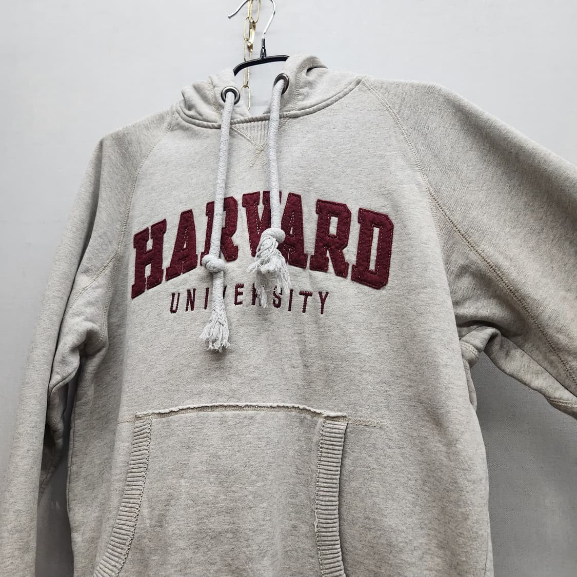 올드스쿨 챔피온 빈티지 하버드 후드티 그레이 M(L) 상품이미지2