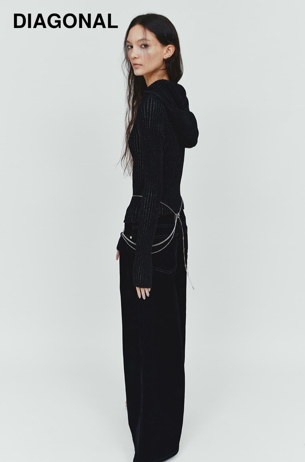 다이애그널 VELVET TEXTURE DENIM PANTS 상품이미지3