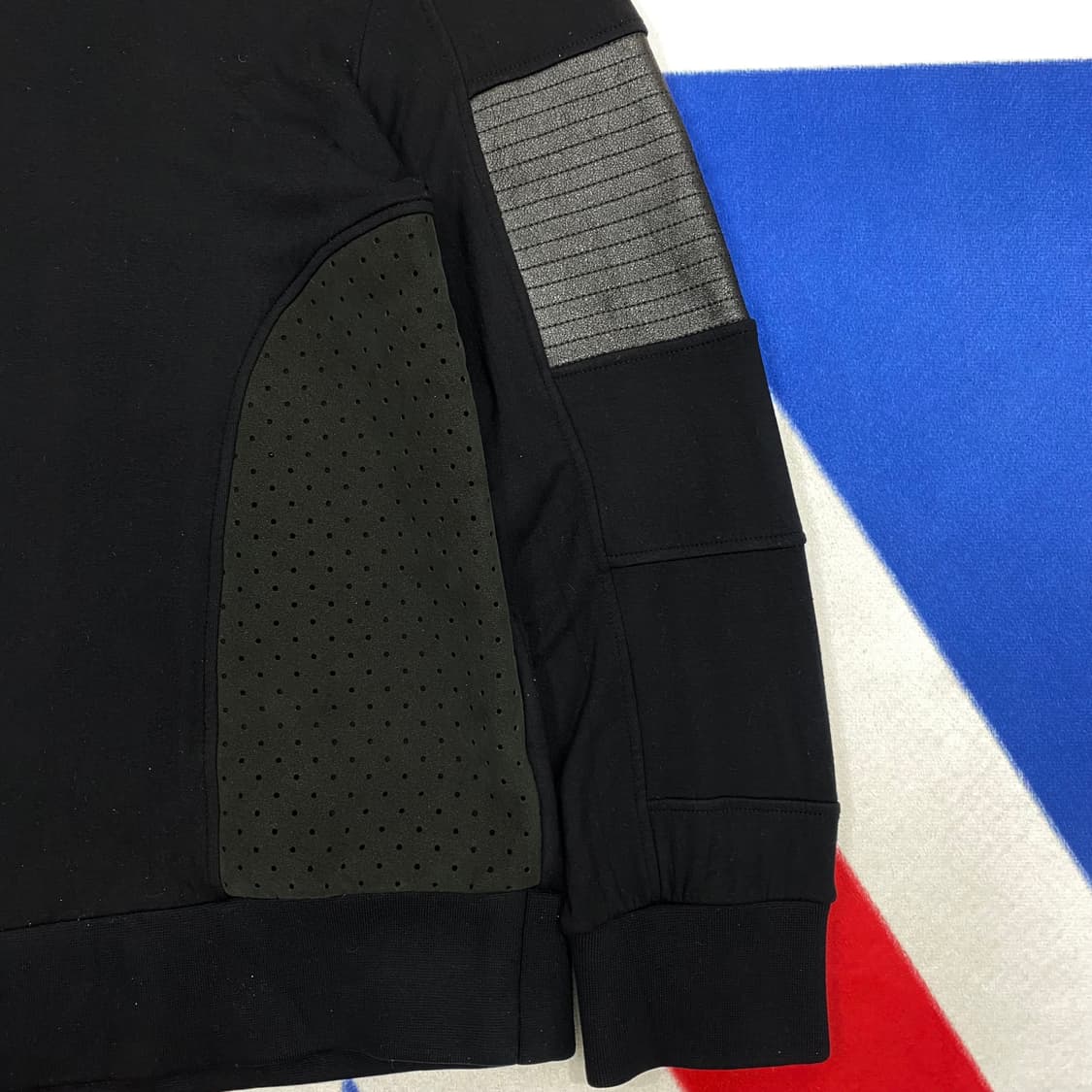 닐바렛 바이커 레더믹스 맨투맨 M  상품이미지4