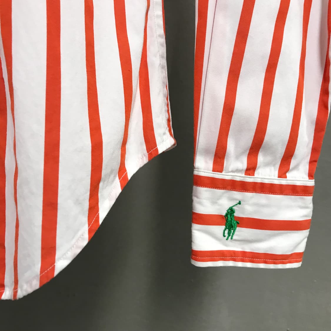 폴로 랄프로렌 스트라이프 셔츠 오렌지 2(W) 상품이미지5