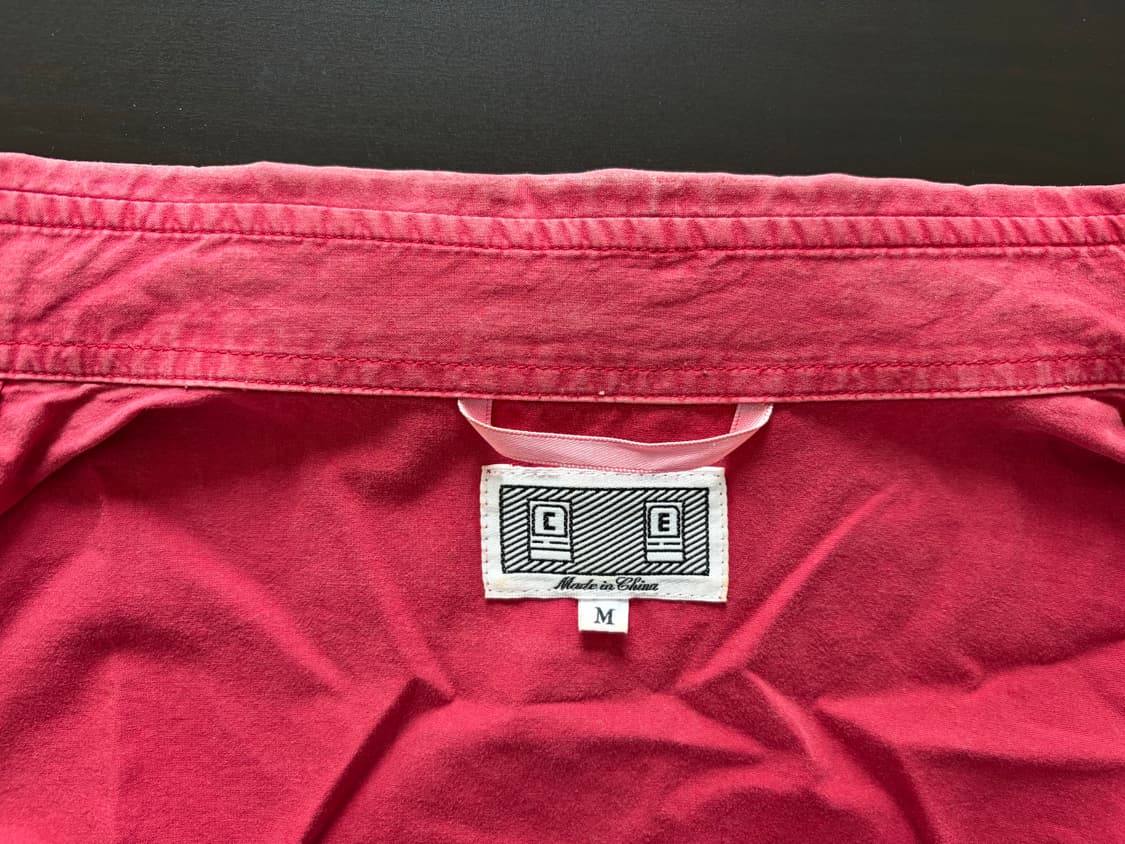 16SS 카브엠트 오버다이 레드 셔츠 상품이미지10