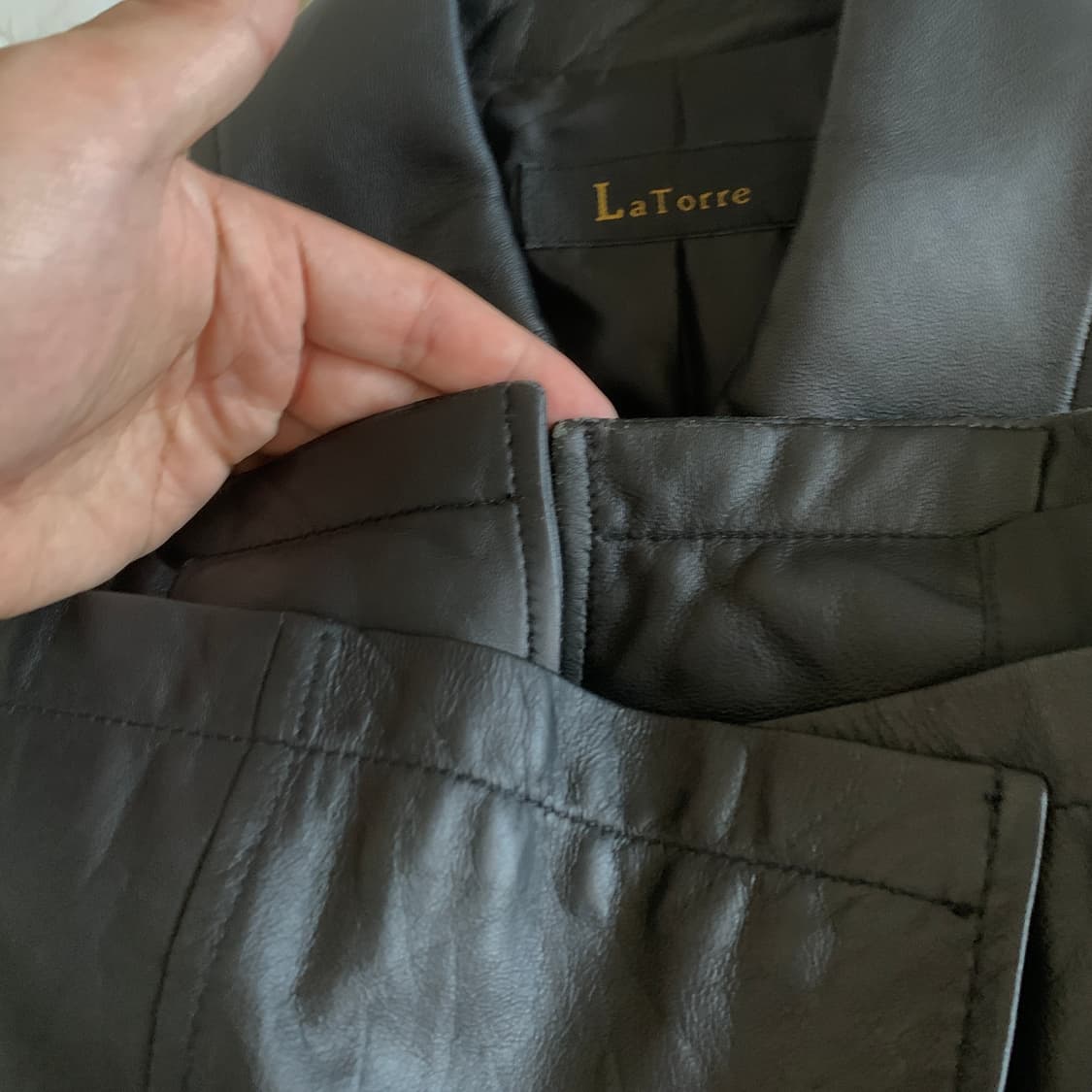LA TORRE SHEEPSKIN 100% Leather Jacket 상품이미지10