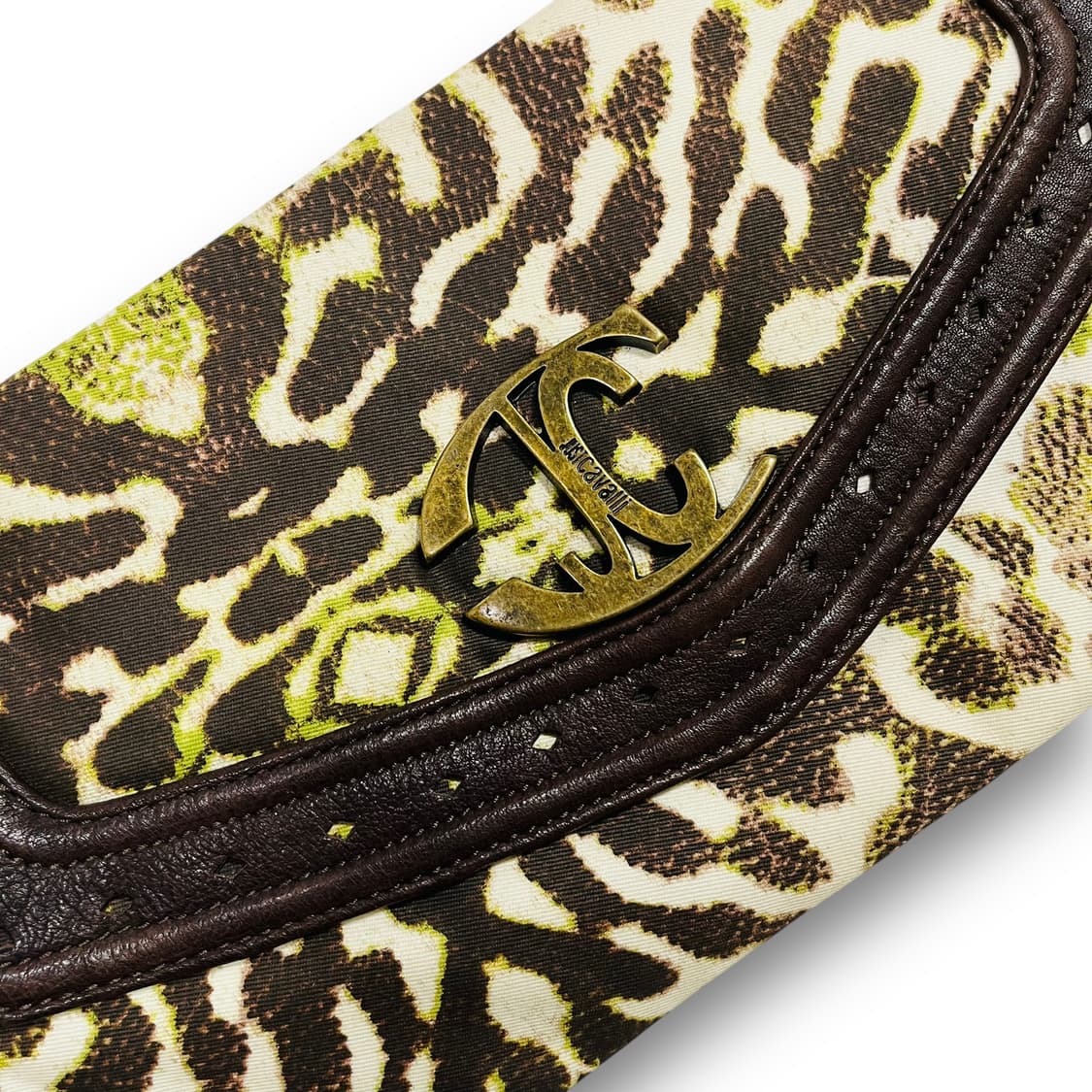 저스트 카발리 00s 데드스탁 레오파드 레더 숄더백 상품이미지5