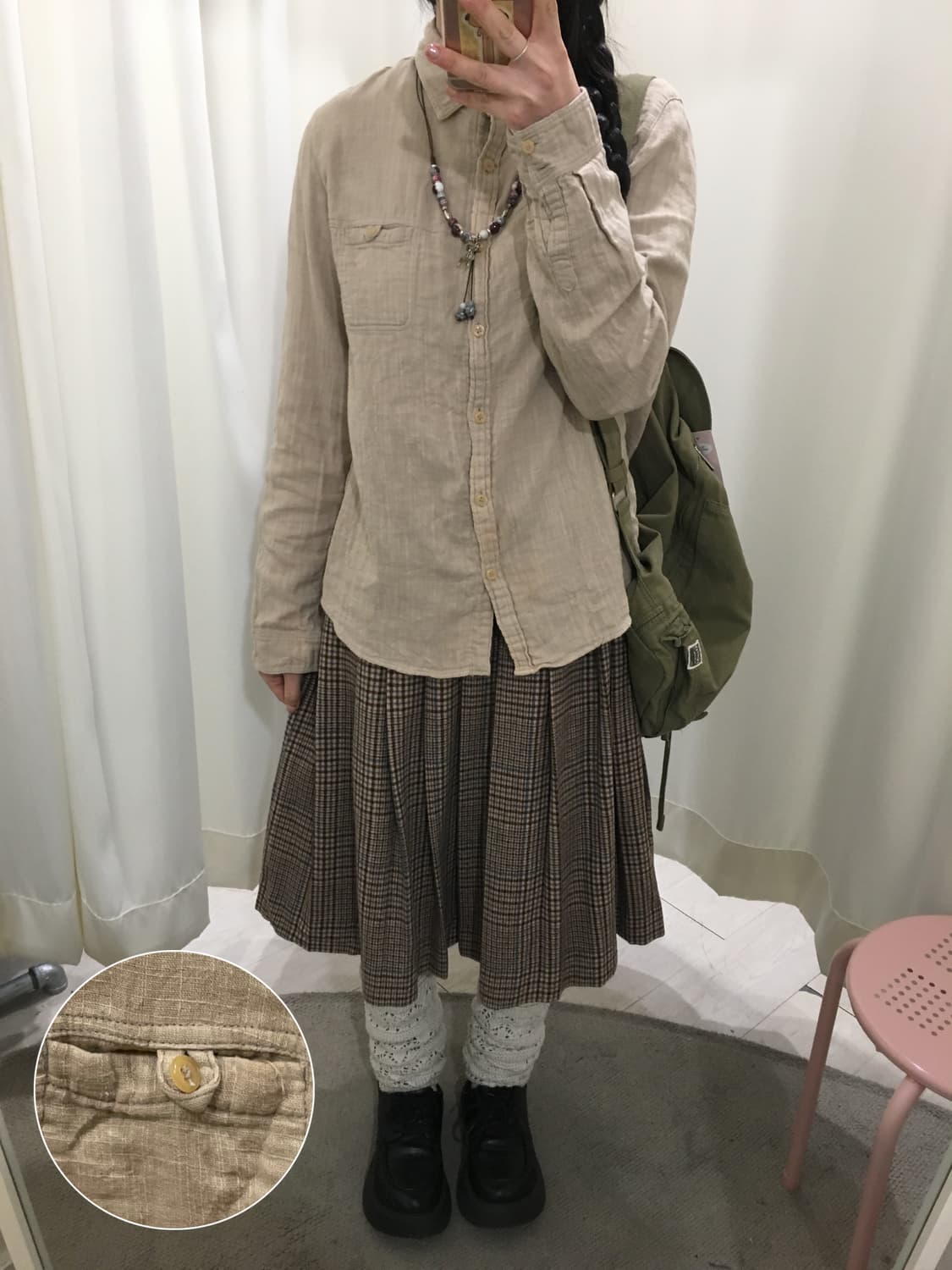 organic begie shirt 상품이미지1