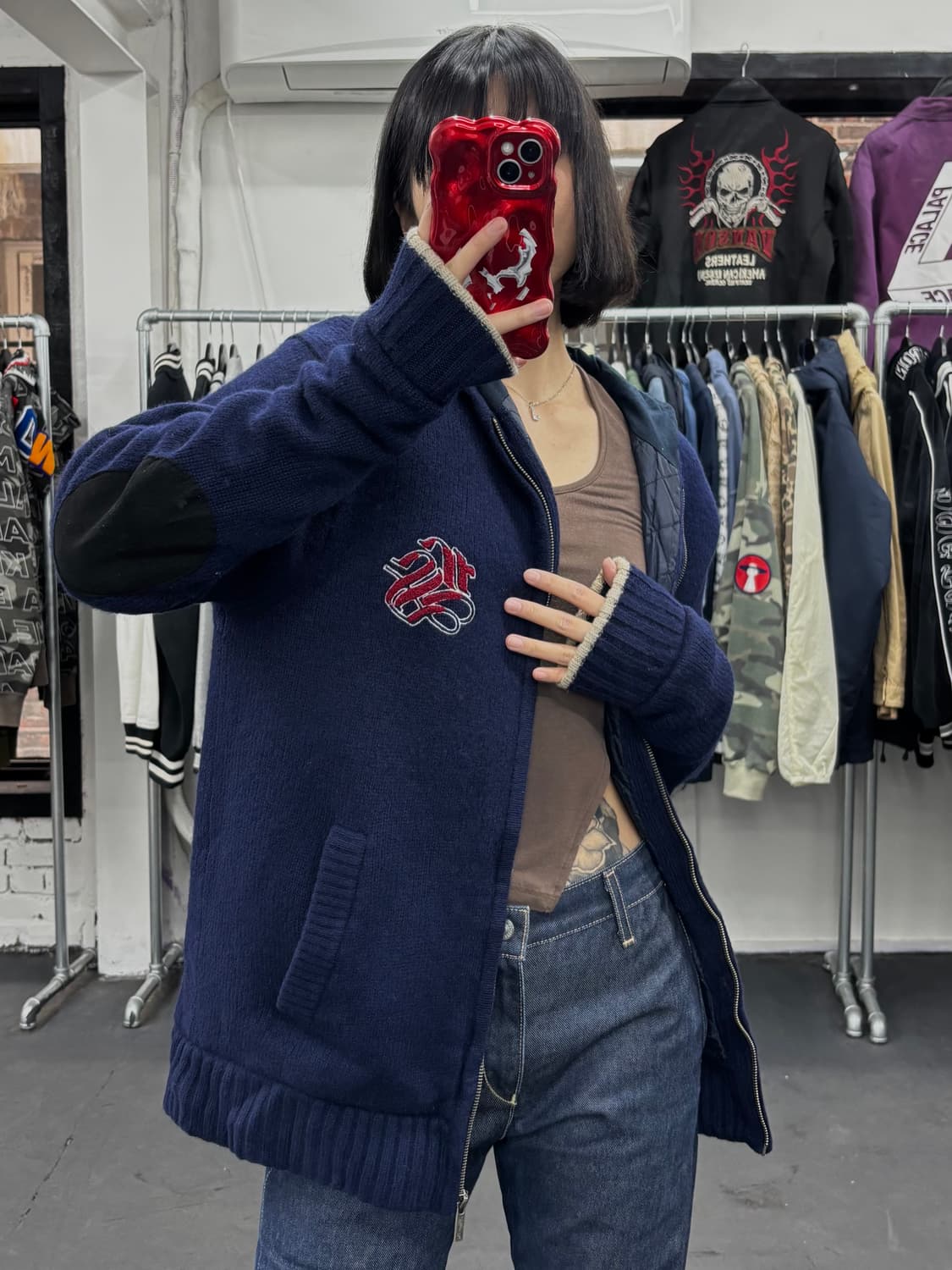 리바이스 니트 후드집업 상품이미지2