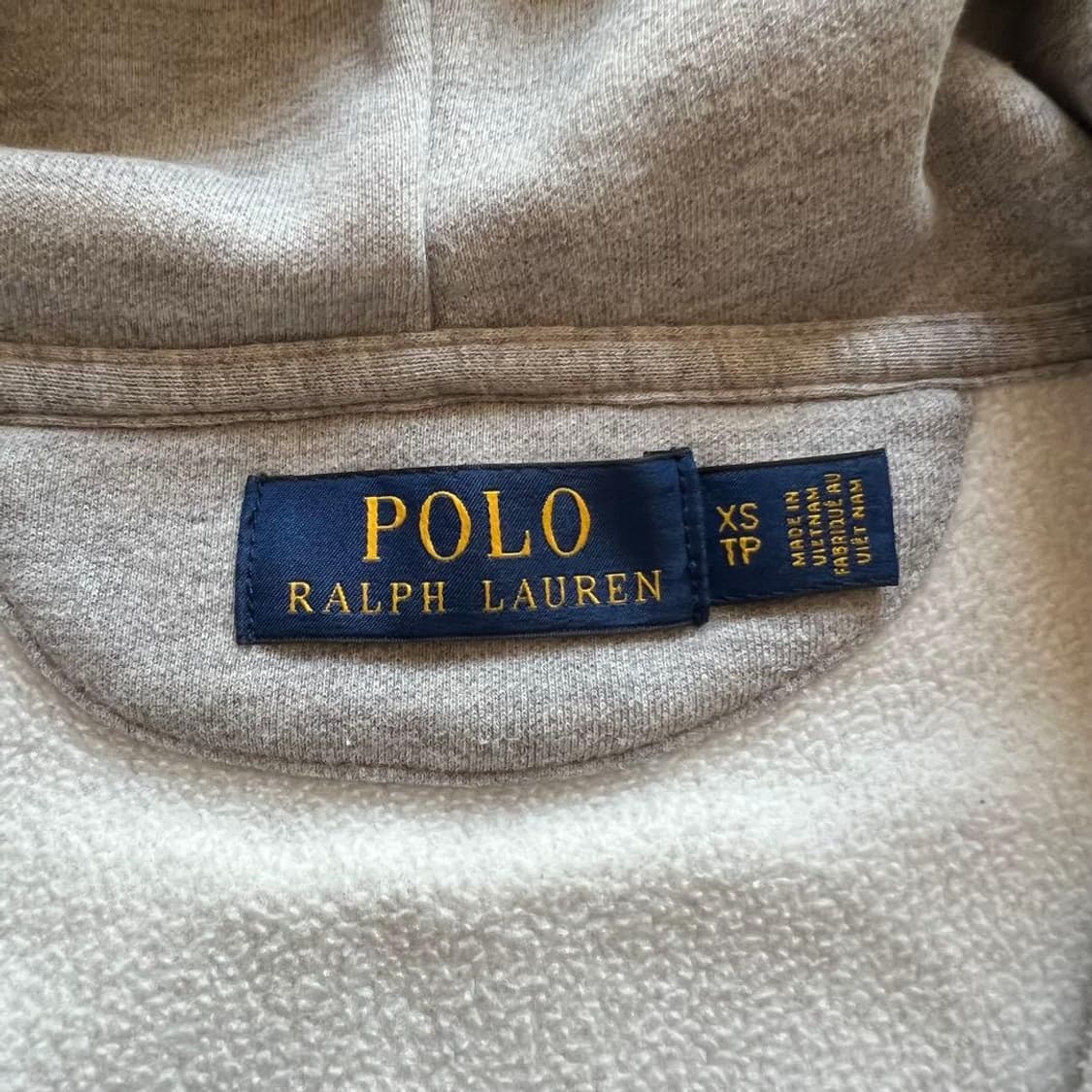 폴로 랄프 로렌 빅포니 USA 성조기 패치 기모 후드 집업 그레이 상품이미지5