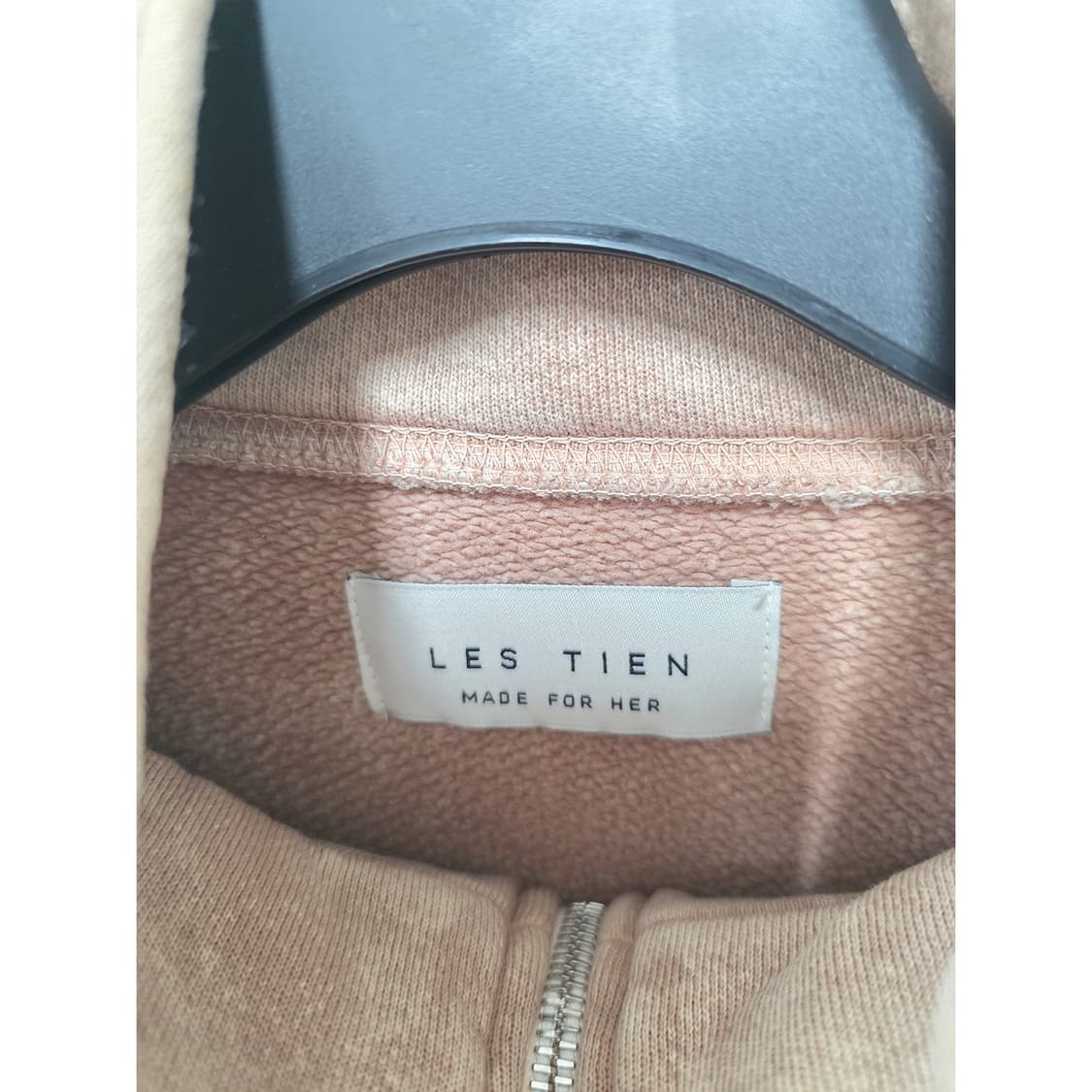 택포) 레 티엔 LES TIEN 하프집업 크롭티  Free 새상품 상품이미지2