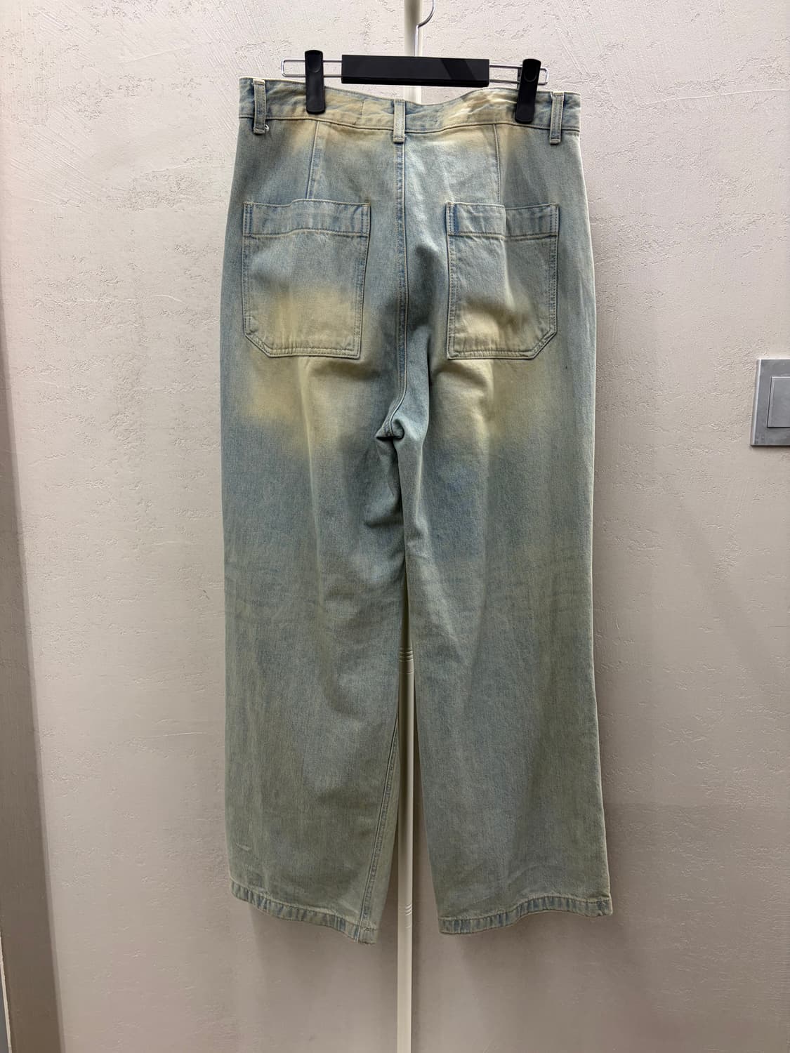 인사일런스 데님 와이드 청바지 S 상품이미지5