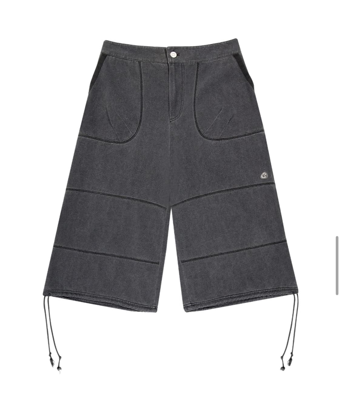 코이세이오 지그재그 팬츠 차콜 상품이미지1