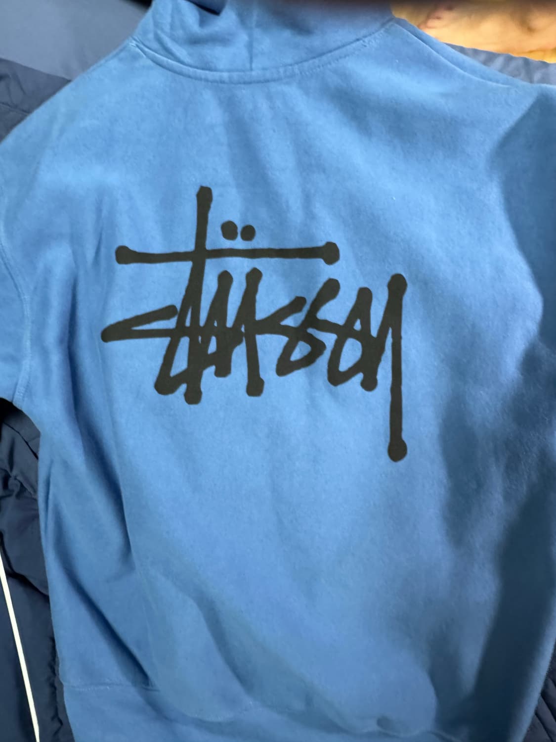 스투시 후드티 블루 m 상품이미지3