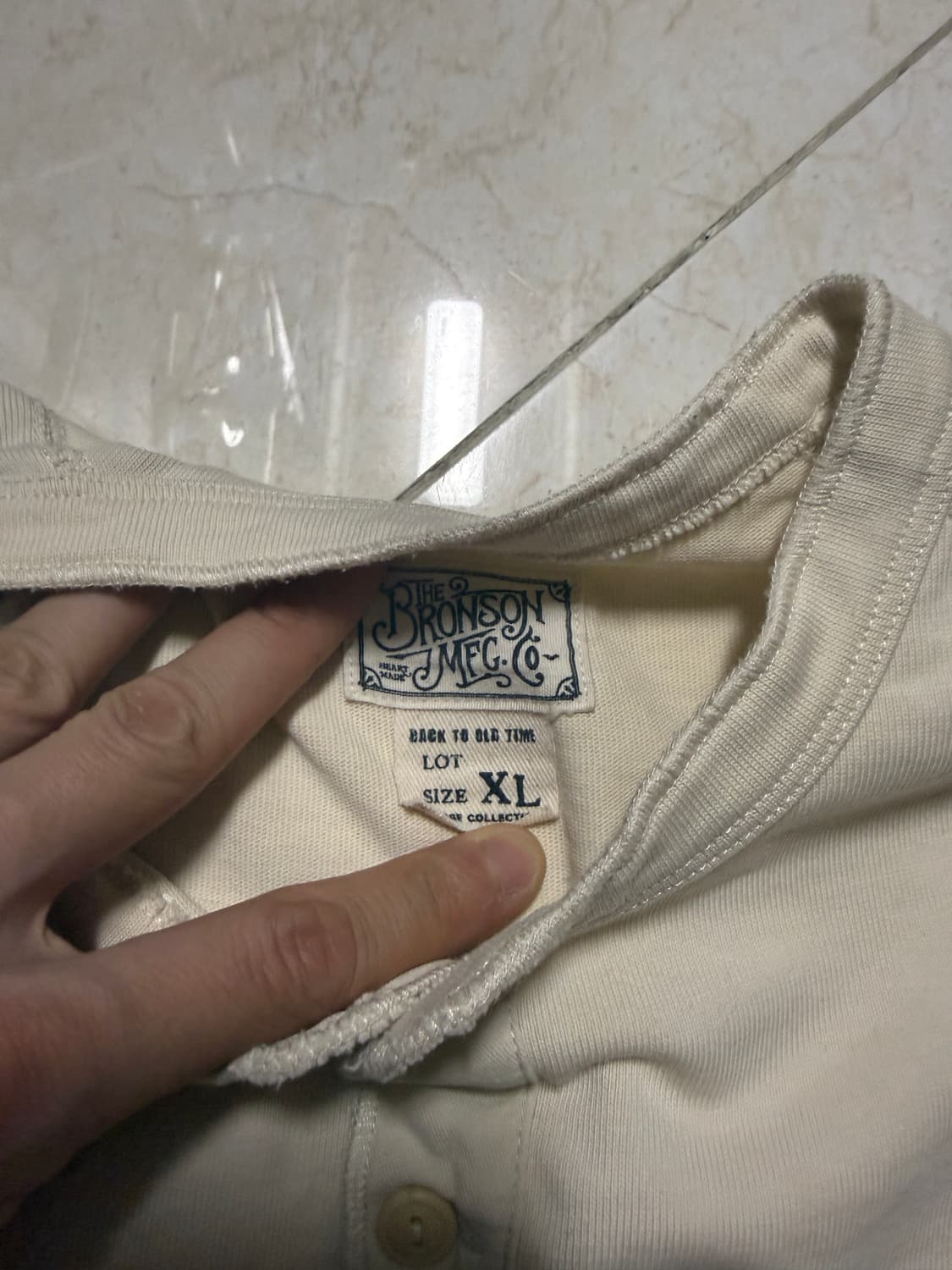 BRONSON 헨리넥 긴팔 티셔츠 상품이미지2