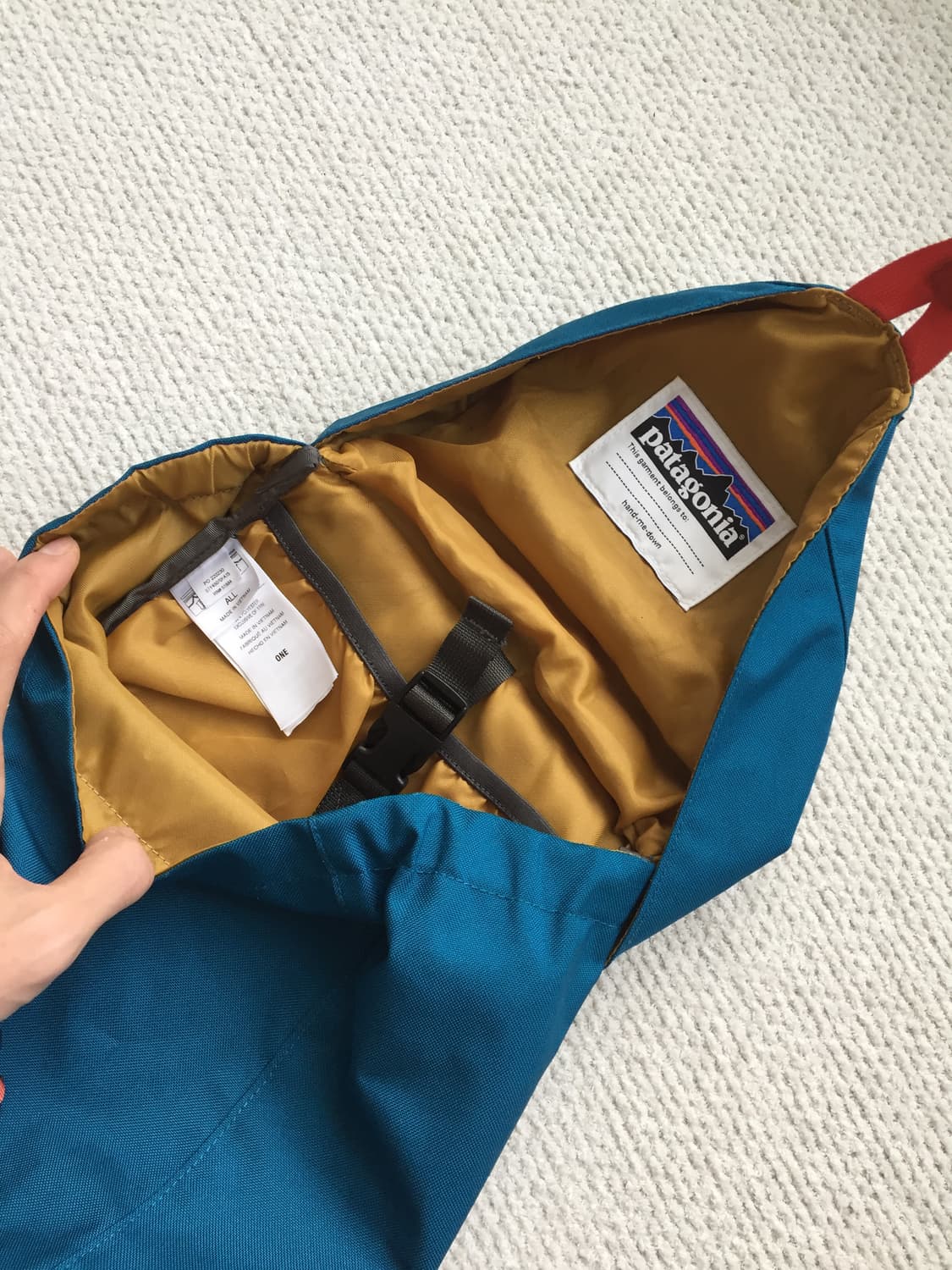 파타고니아 15L 백팩 청록 오렌지 상품이미지7