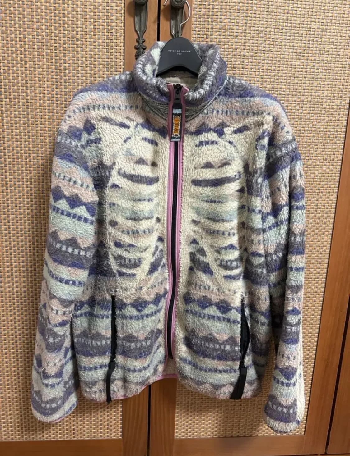 캐피탈 애슐랜드 스트라이프 앤 본 플리스집 블루종 퍼플 상품이미지1