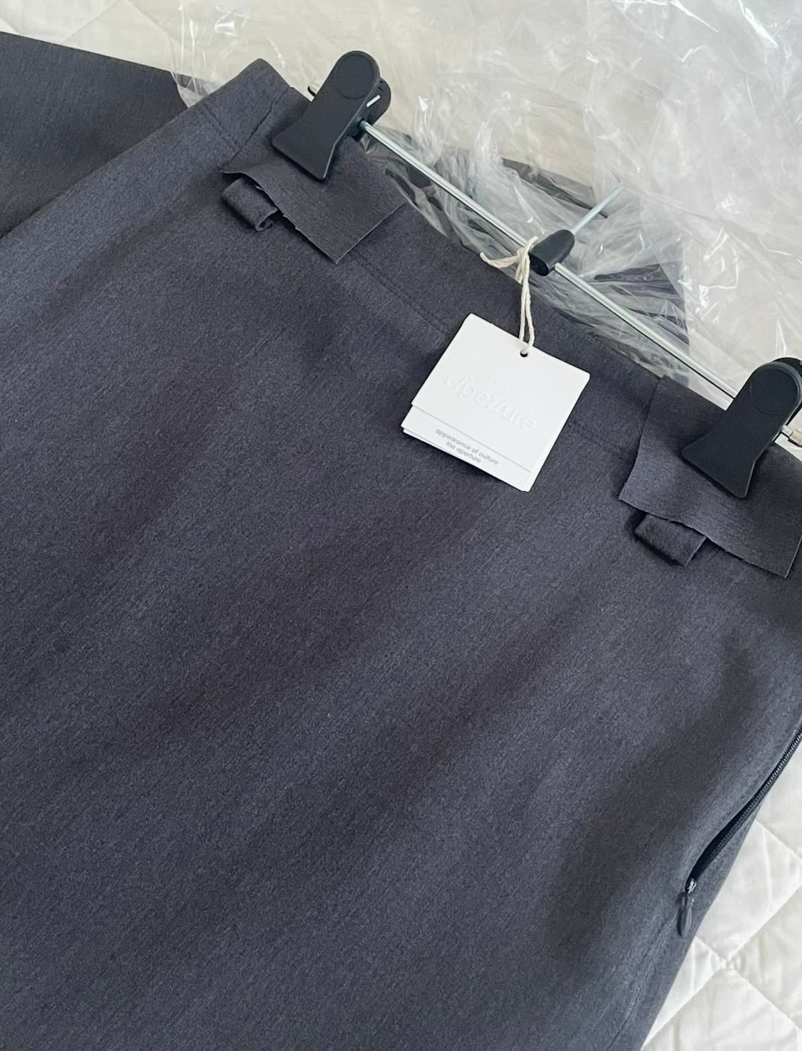 (새상품)디애퍼처 스커트 H Line Long Skirt - Ash 상품이미지5