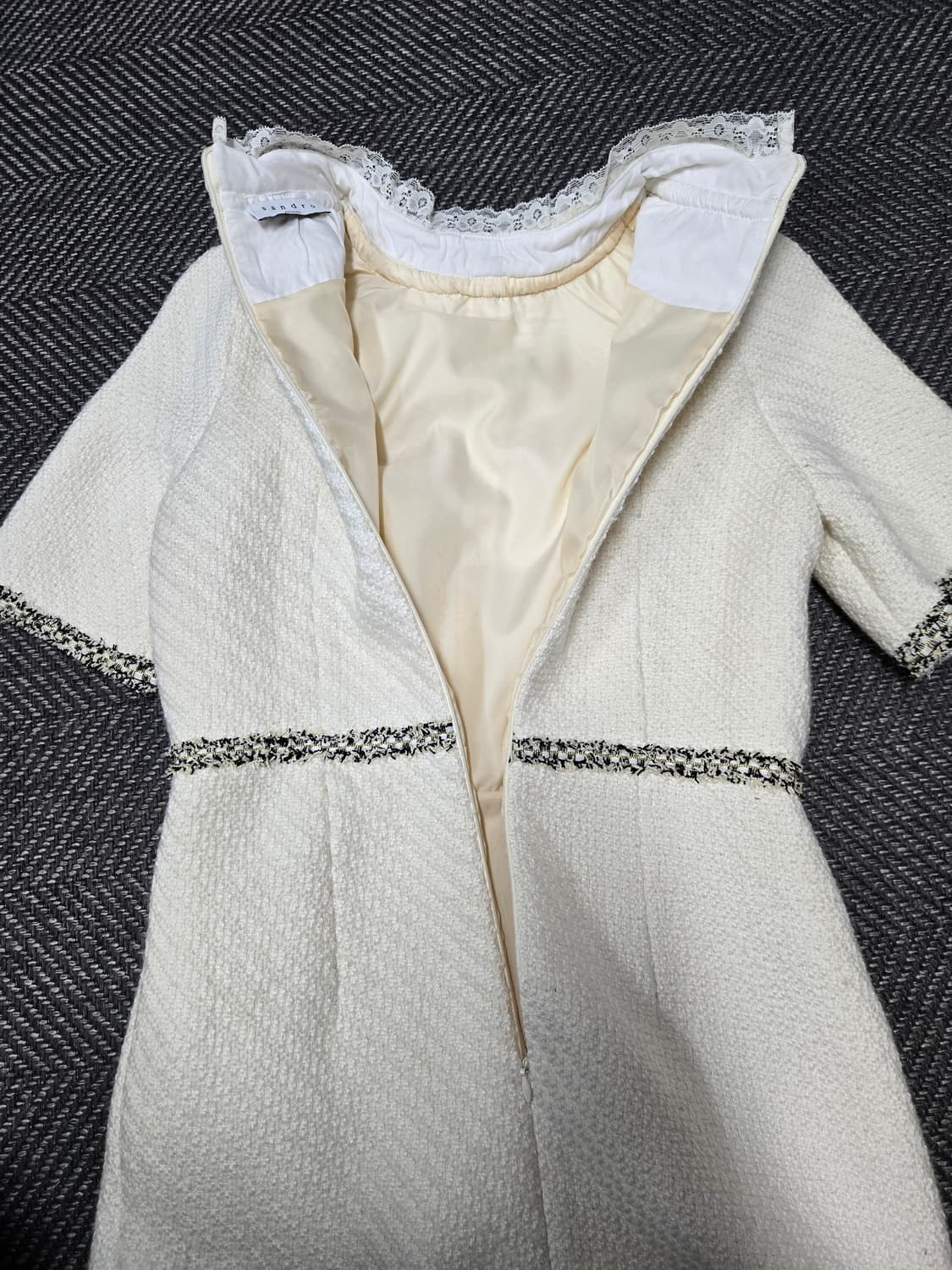 산드로 트위드 미니 원피스 상품이미지4