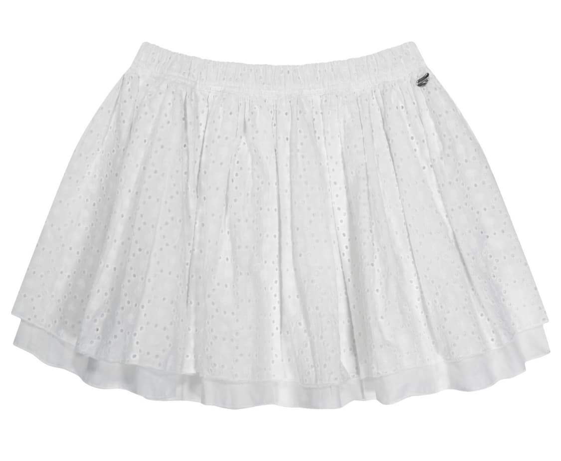 코이세이오FLOWER PUNCHING SKIRT WHITE 상품이미지1