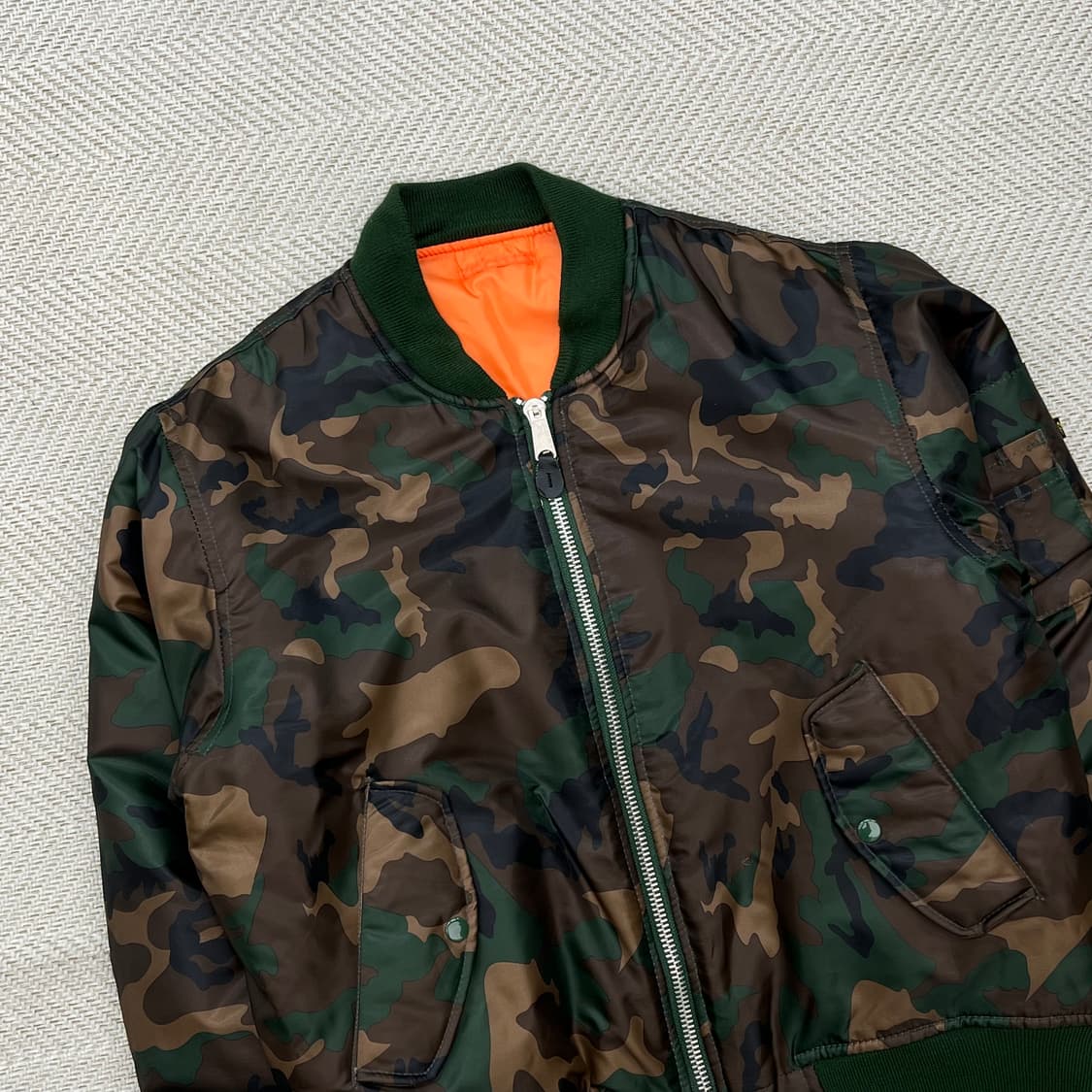 로스코 리버시블 밀리터리 블루종 r2790 상품이미지5