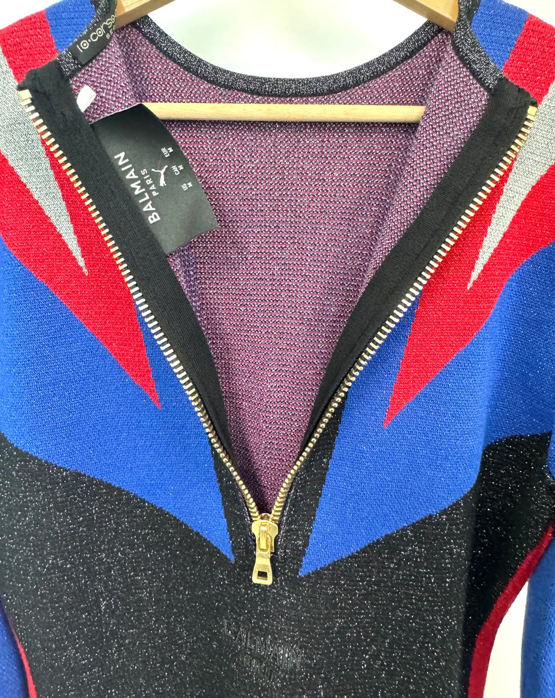 BALMAIN X PUMA 발망 X 퓨마 자카드 미니드레스 M  상품이미지6