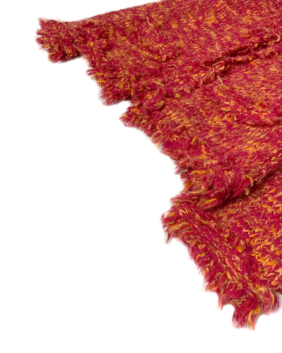 vintage 레드 오렌지 트위드 니트 자켓  상품이미지4