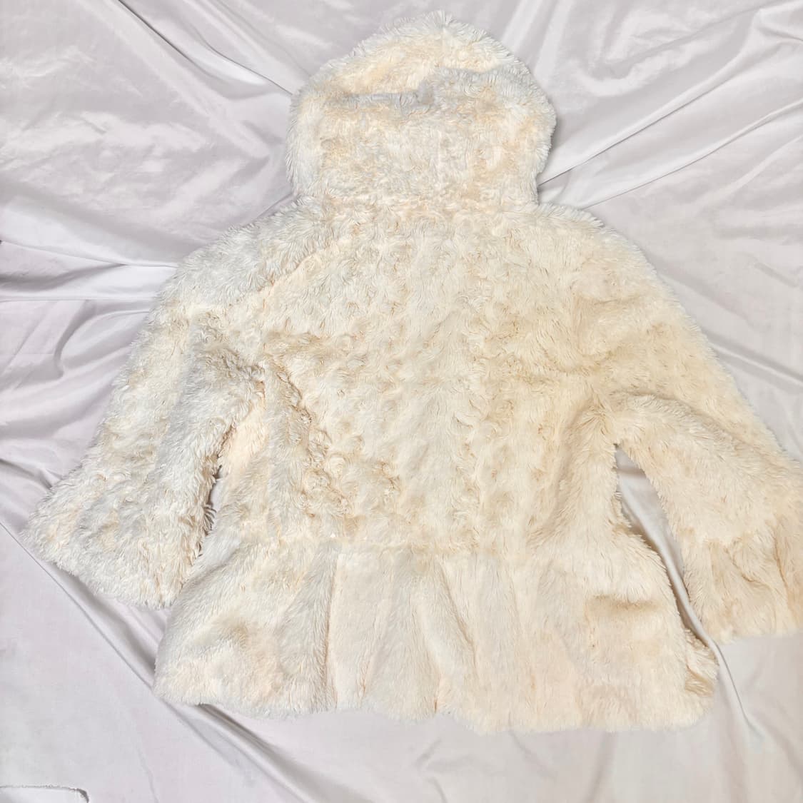 메조피아노 헤이세이 라떼갸루 판초 털 코트 160 상품이미지3