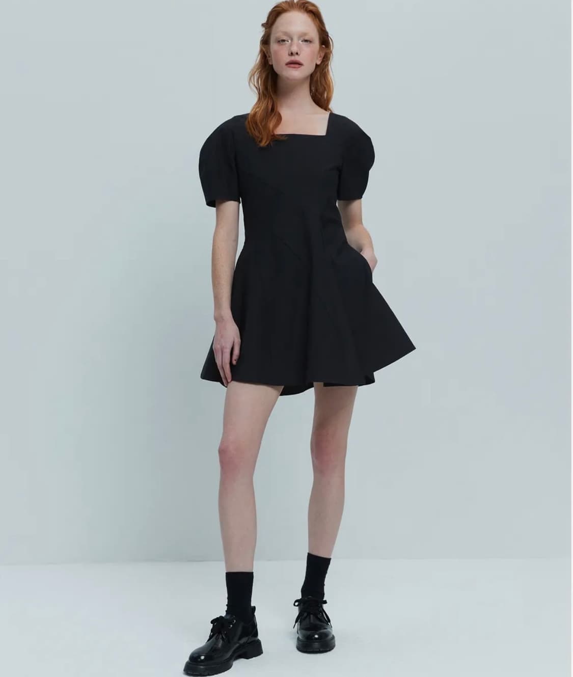 [해바이해킴] 솔리드 플레어 드레스 /M 택있는 새상품 상품이미지1